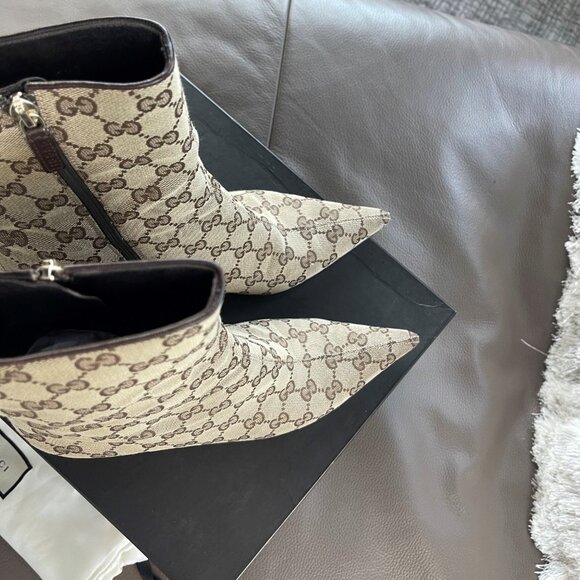Gucci GG Monogram Canvas Half Boots - Picture 3 of 4